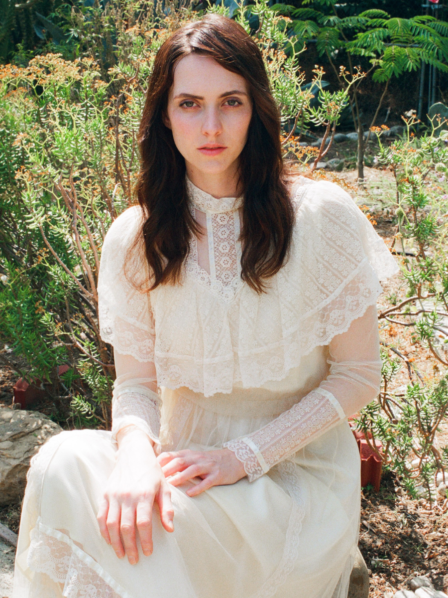 1970s Ivory Gunne Sax Victorian Prairie Wedding Dress
