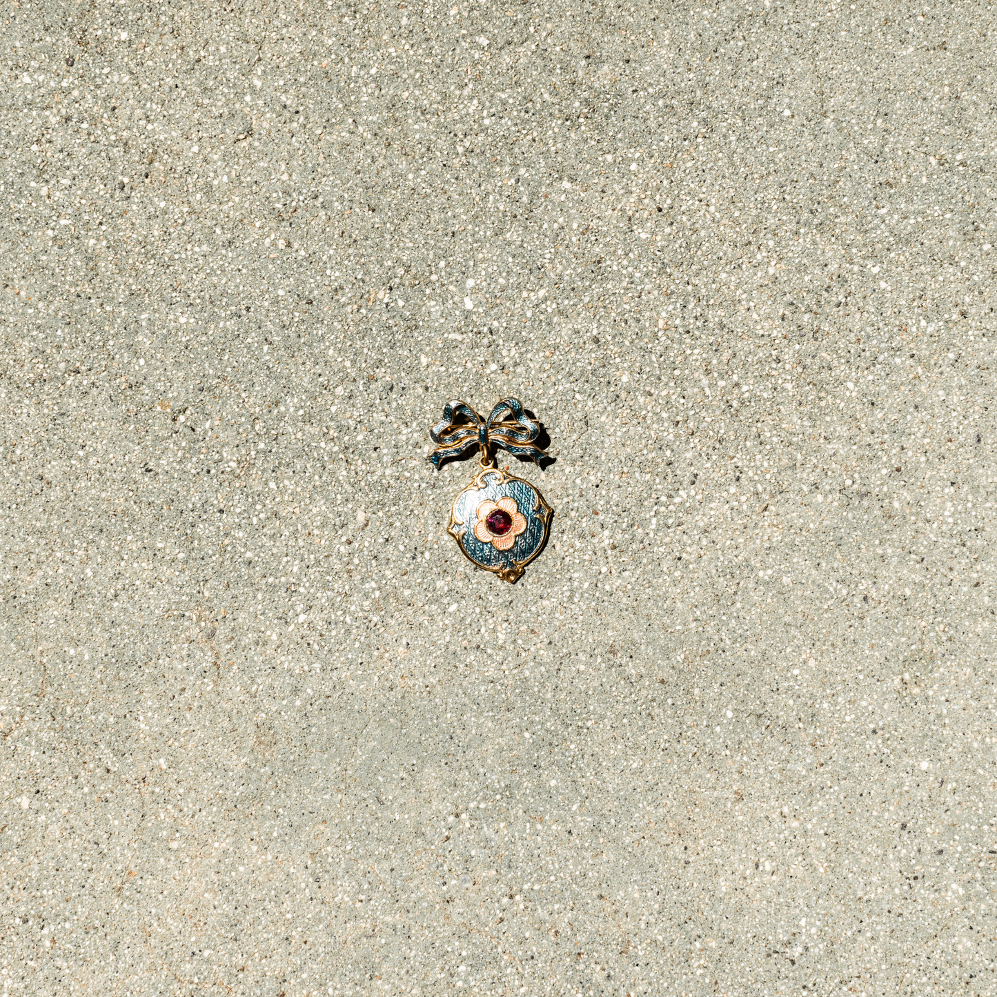 1930s Enamel Dangle Brooch