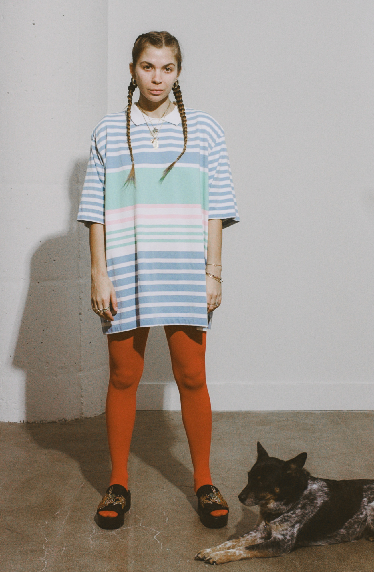 1990s Striped Polo Shirt