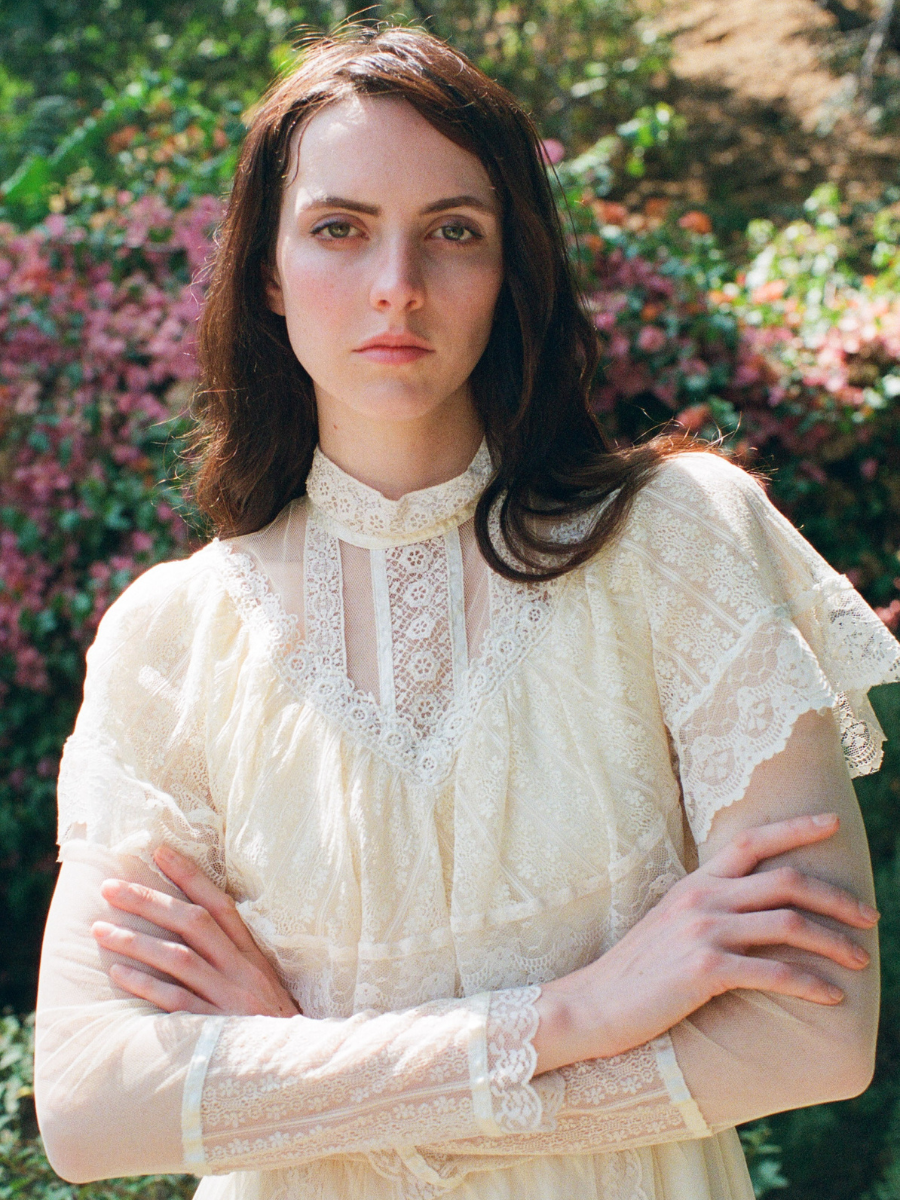 1970s Ivory Gunne Sax Victorian Prairie Wedding Dress