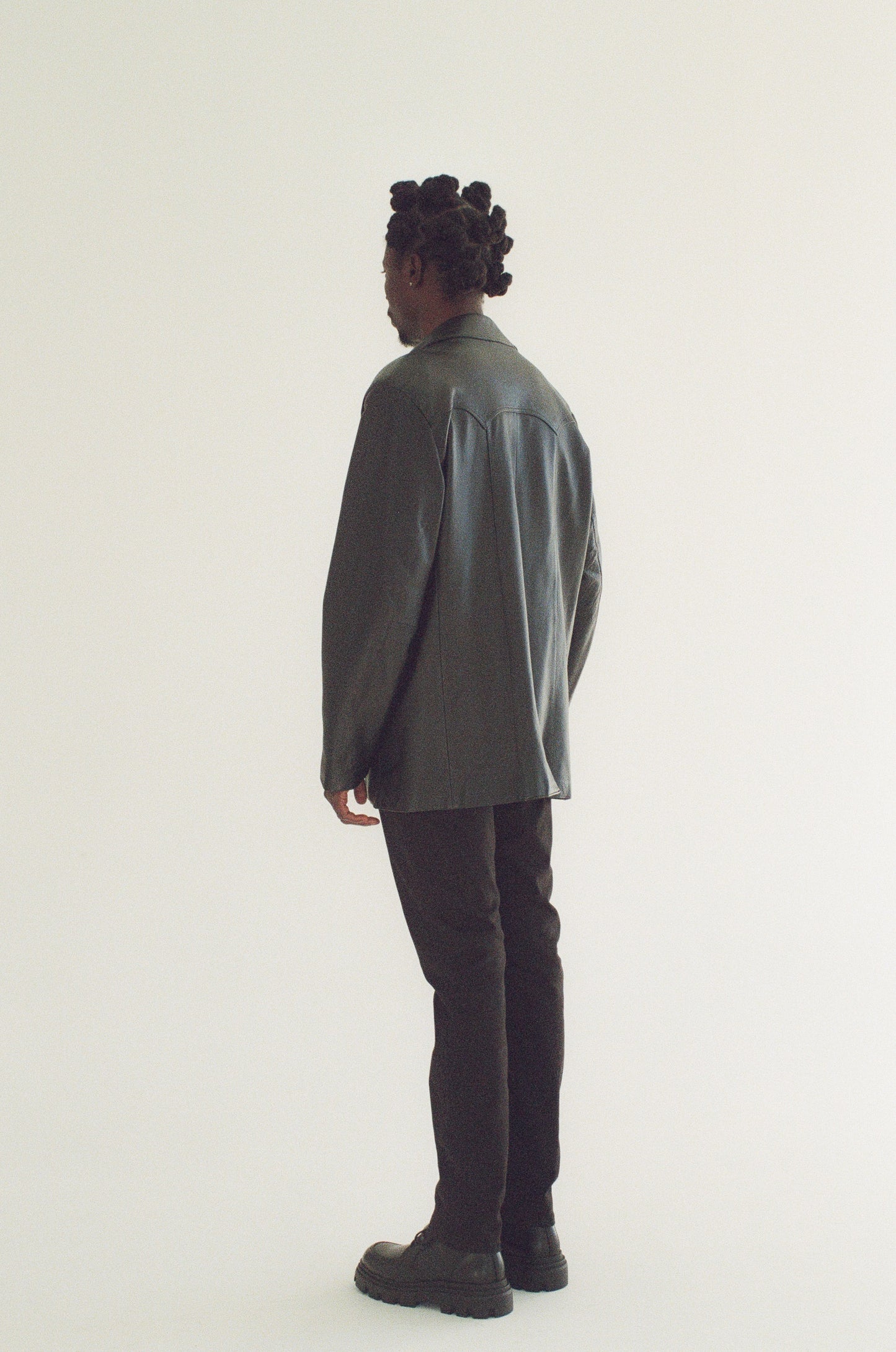 Black Leather Hnos Franco Jacket