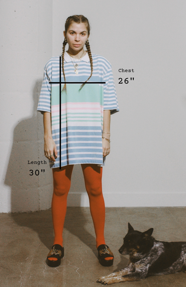 1990s Striped Polo Shirt