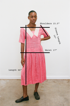 {Est.} 1990s Pleated Drop Waist Dress