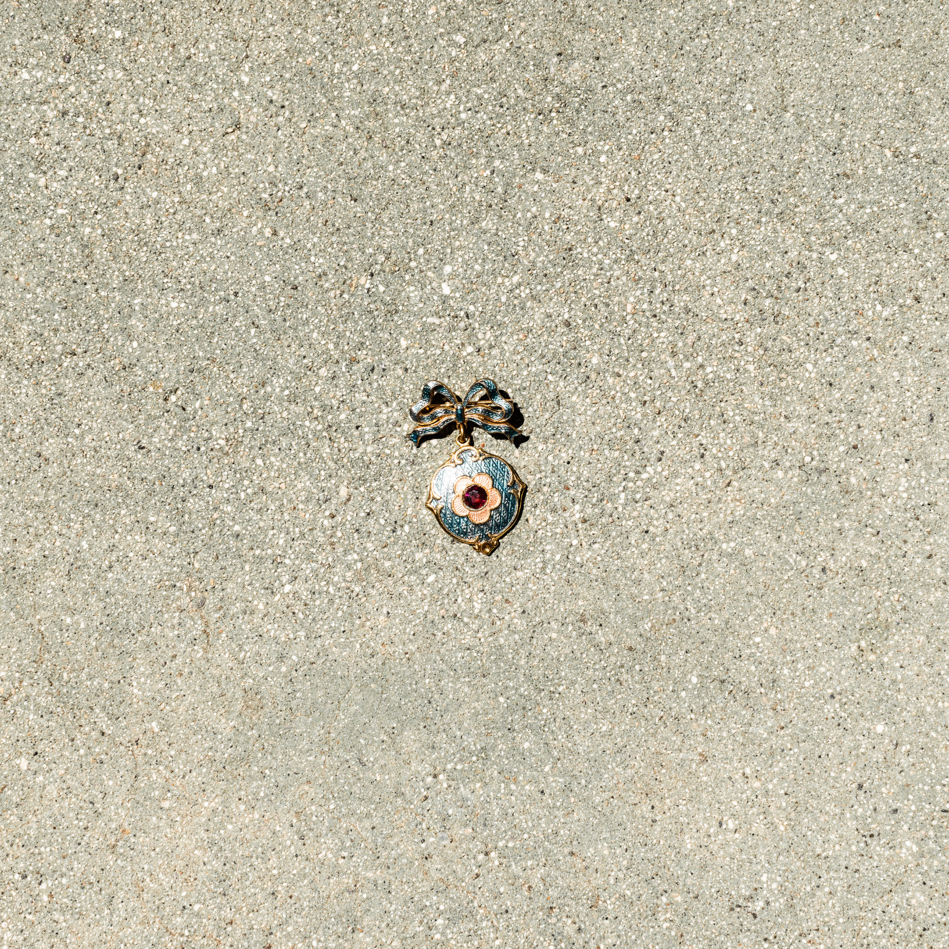 Small object resembling a spider on sandy ground