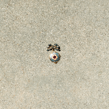 1930s Enamel Dangle Brooch