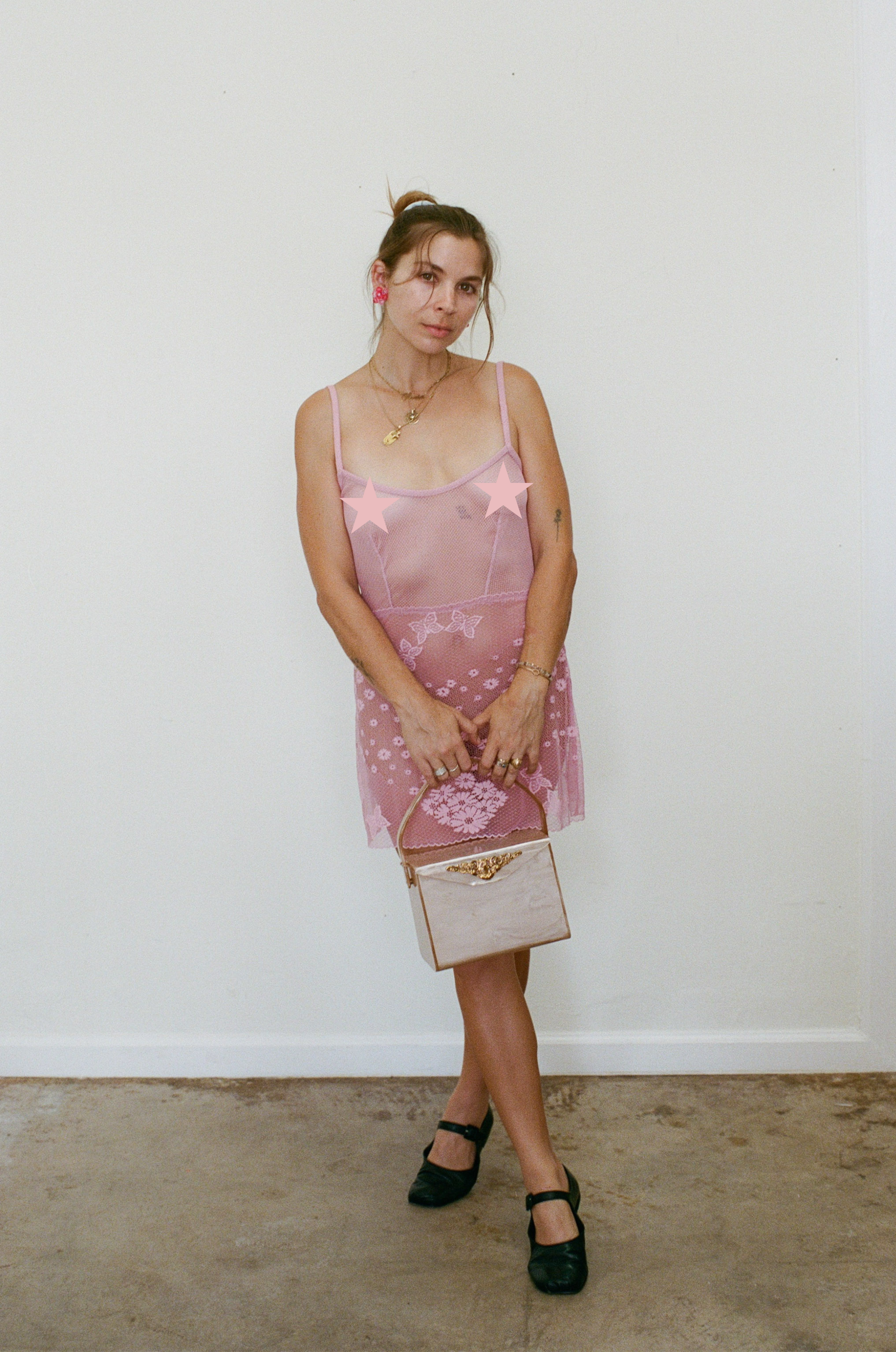 Deadstock Pink Mini Slip Dress