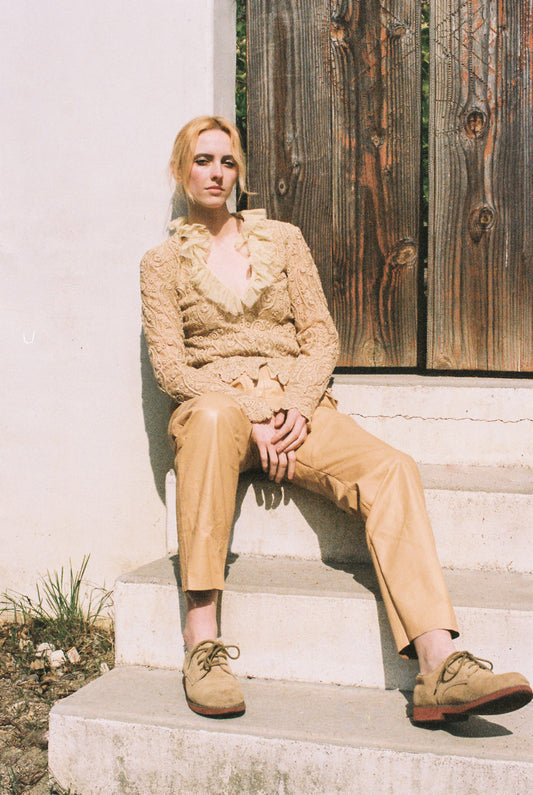 Early 1980s Equestrian-Inspired Leather Pants