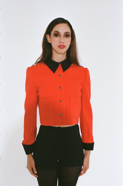 1980s David Hayes Wool Evening Jacket