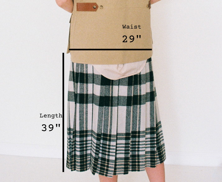 1970s Wool Maxi Skirt