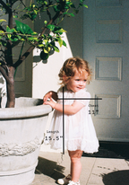 Children's 1960s Sheer Ivory Dress Shell