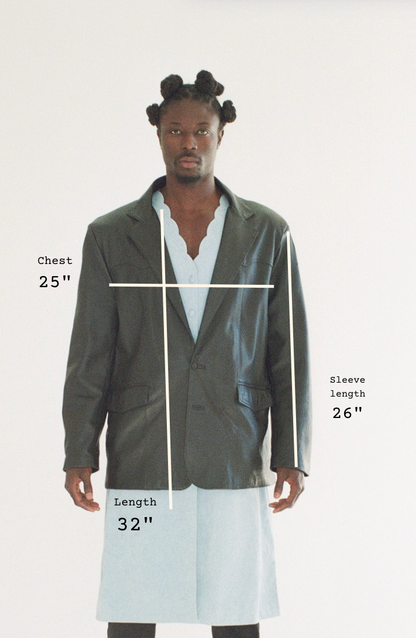 Black Leather Hnos Franco Jacket