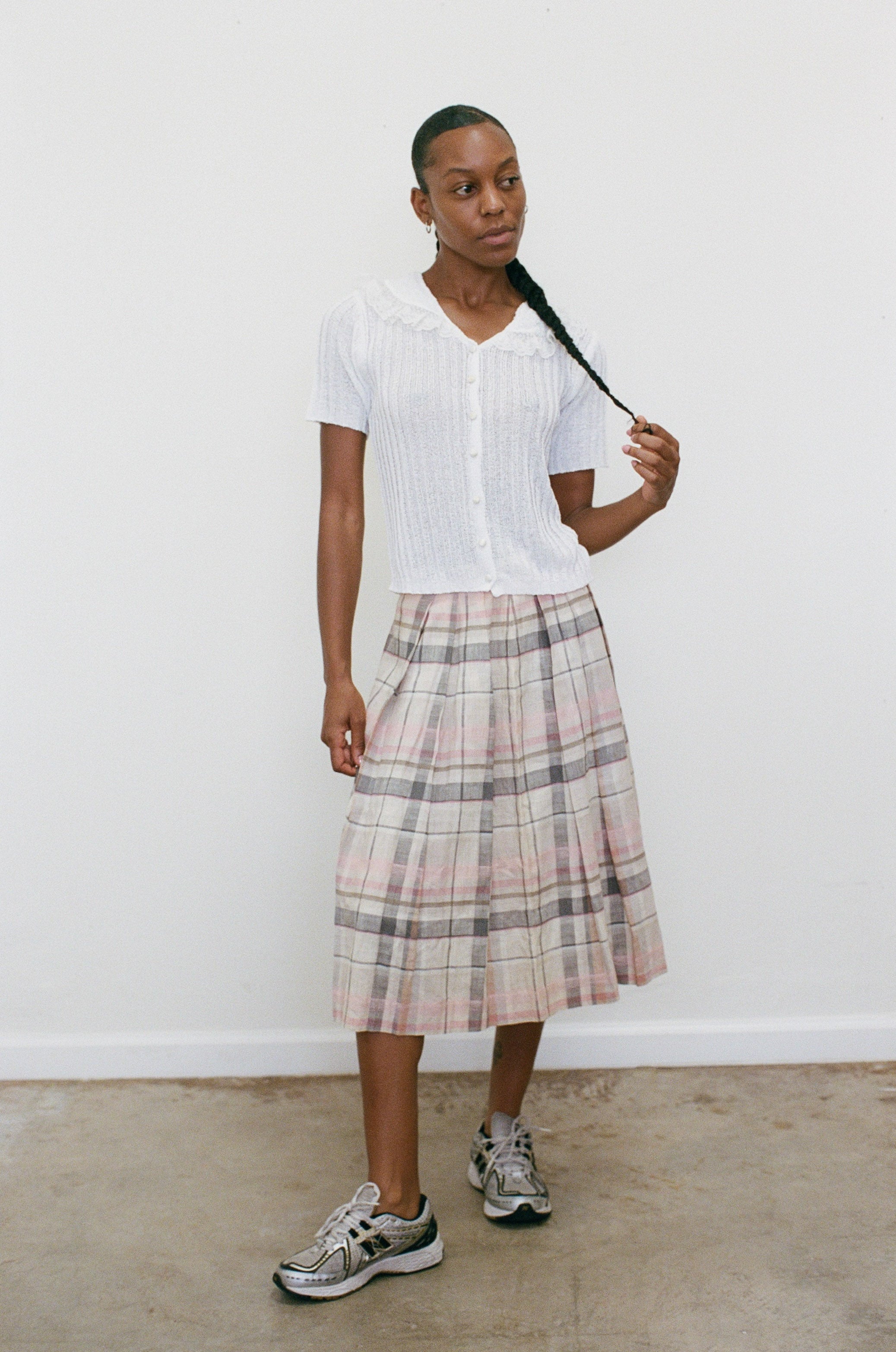 2000s Knit Collared Blouse