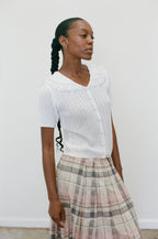 2000s Knit Collared Blouse