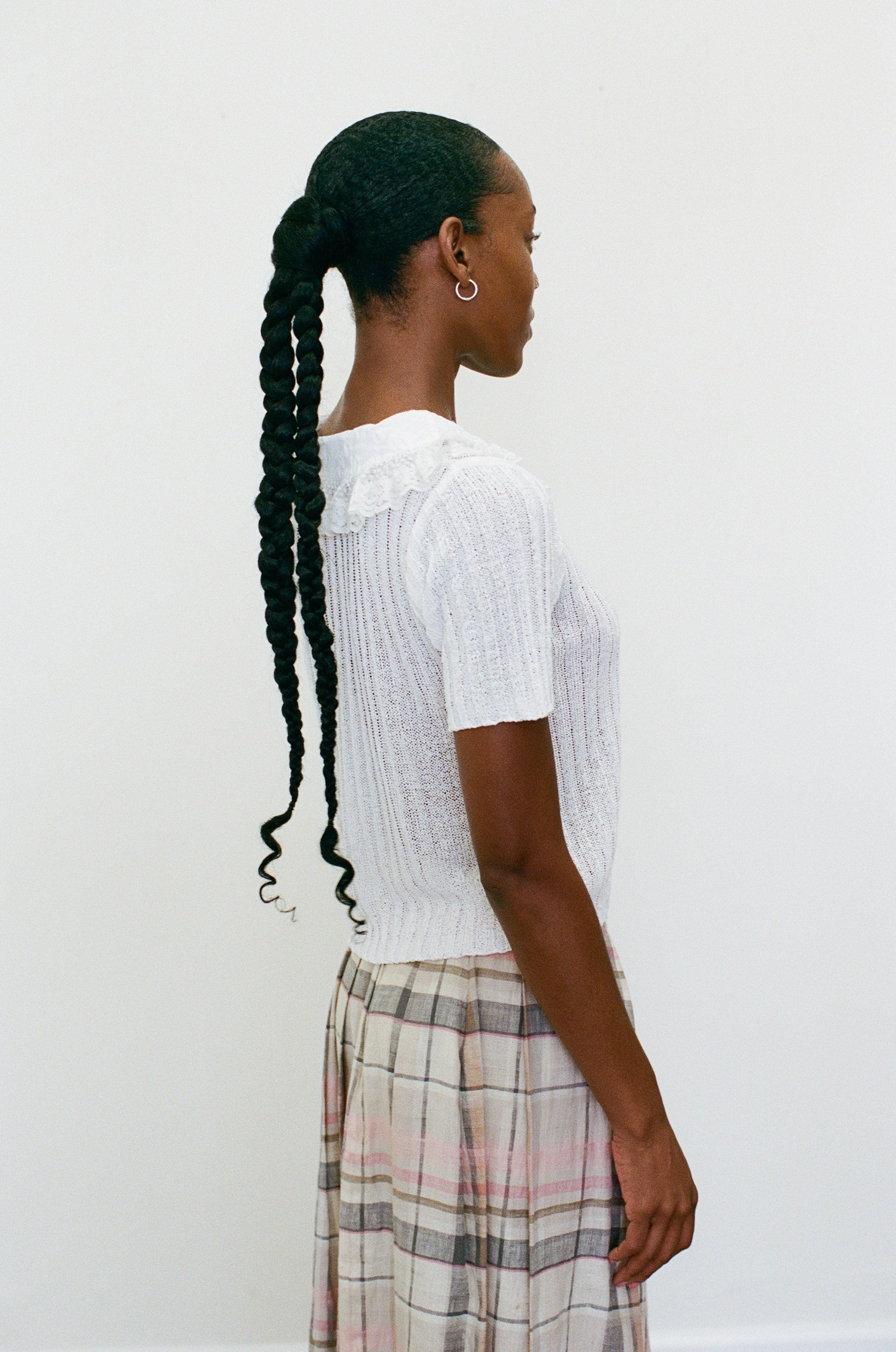 2000s Knit Collared Blouse