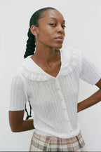 2000s Knit Collared Blouse