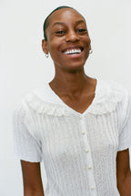 2000s Knit Collared Blouse