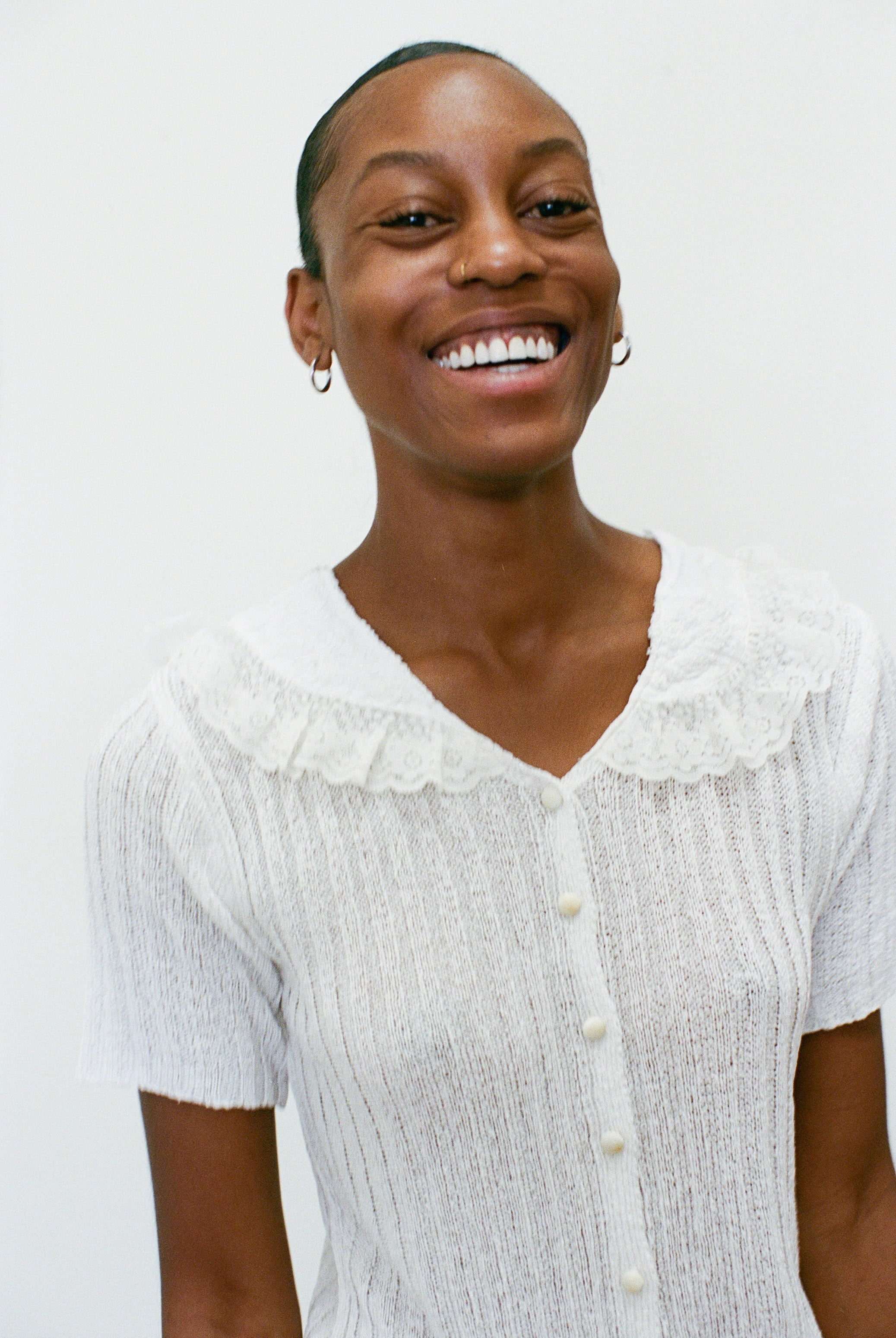2000s Knit Collared Blouse