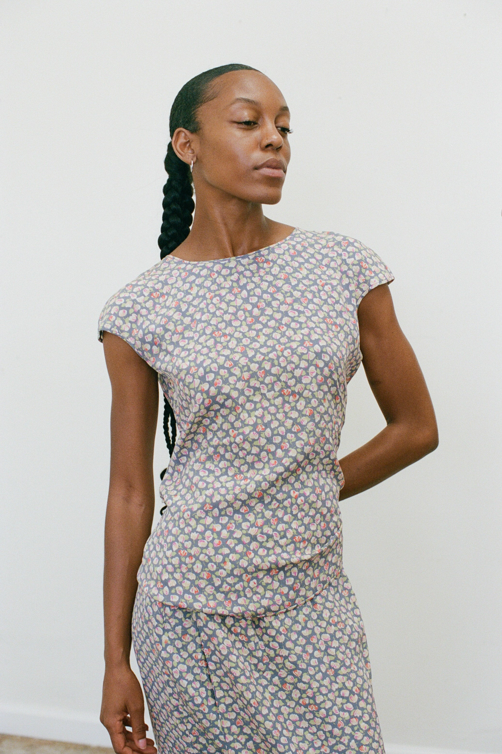 {Est. 1990s} Valentino Blouse and Skirt Set