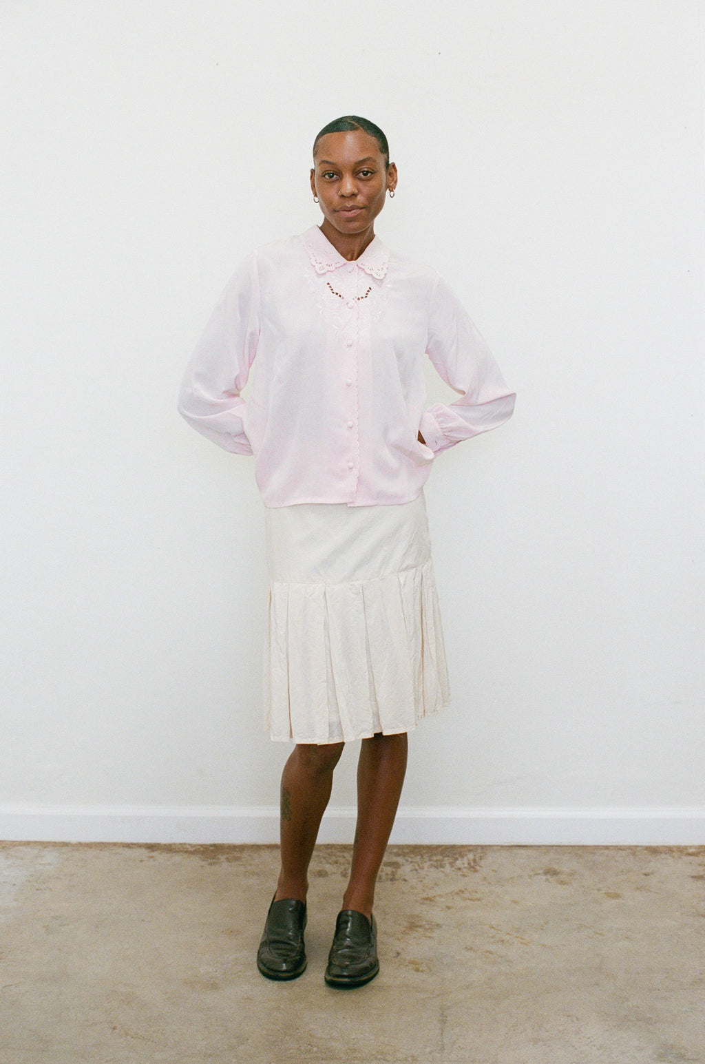 Early 2000s Pink Collared Blouse