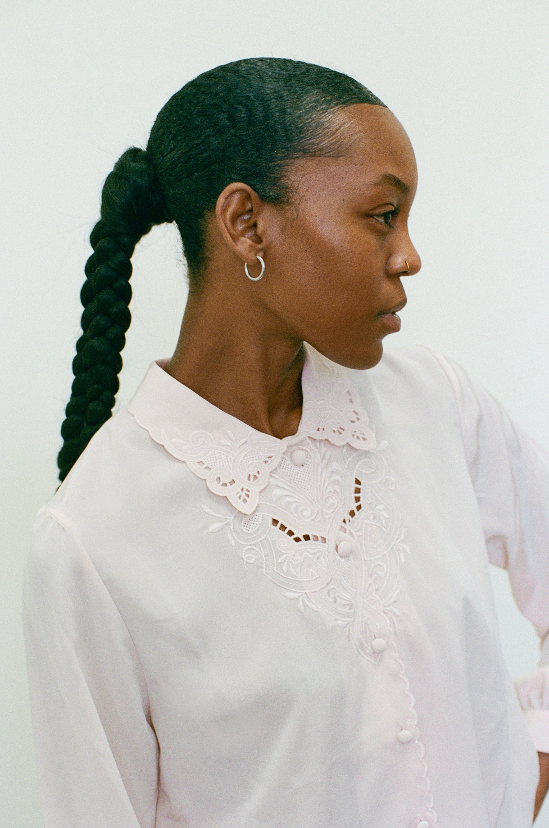 Early 2000s Pink Collared Blouse