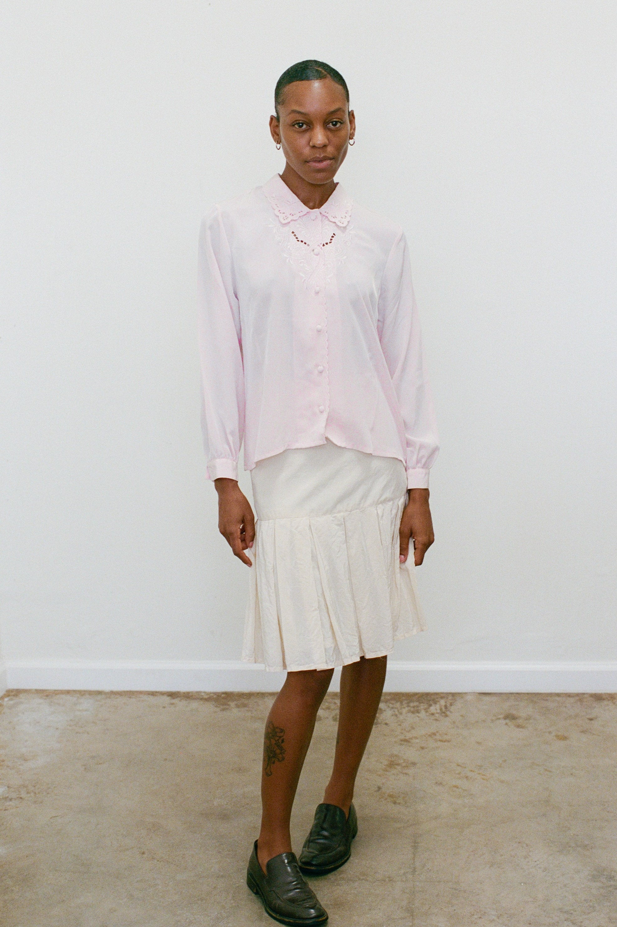 Early 2000s Pink Collared Blouse