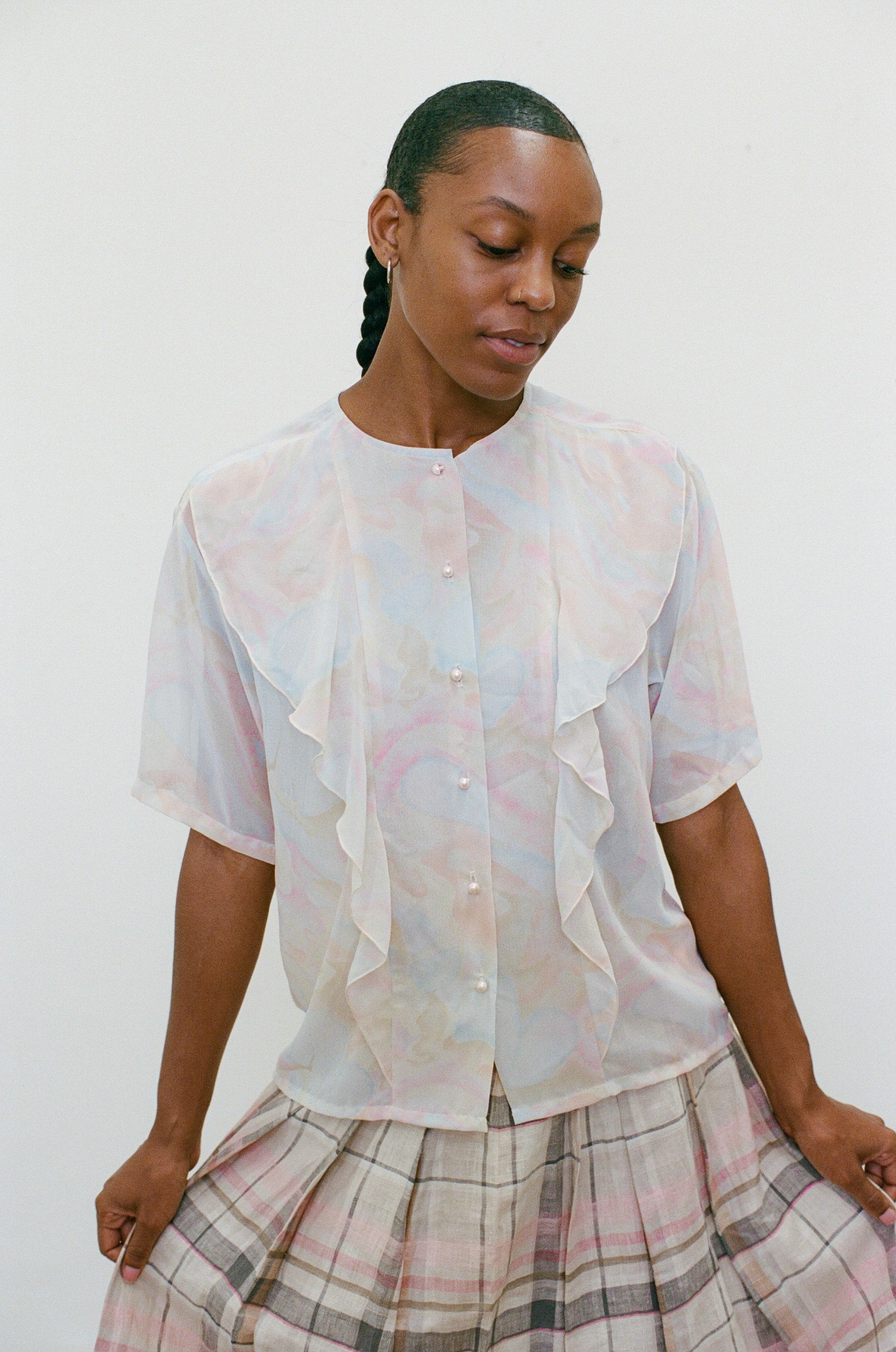 Pastel Watercolor Blouse