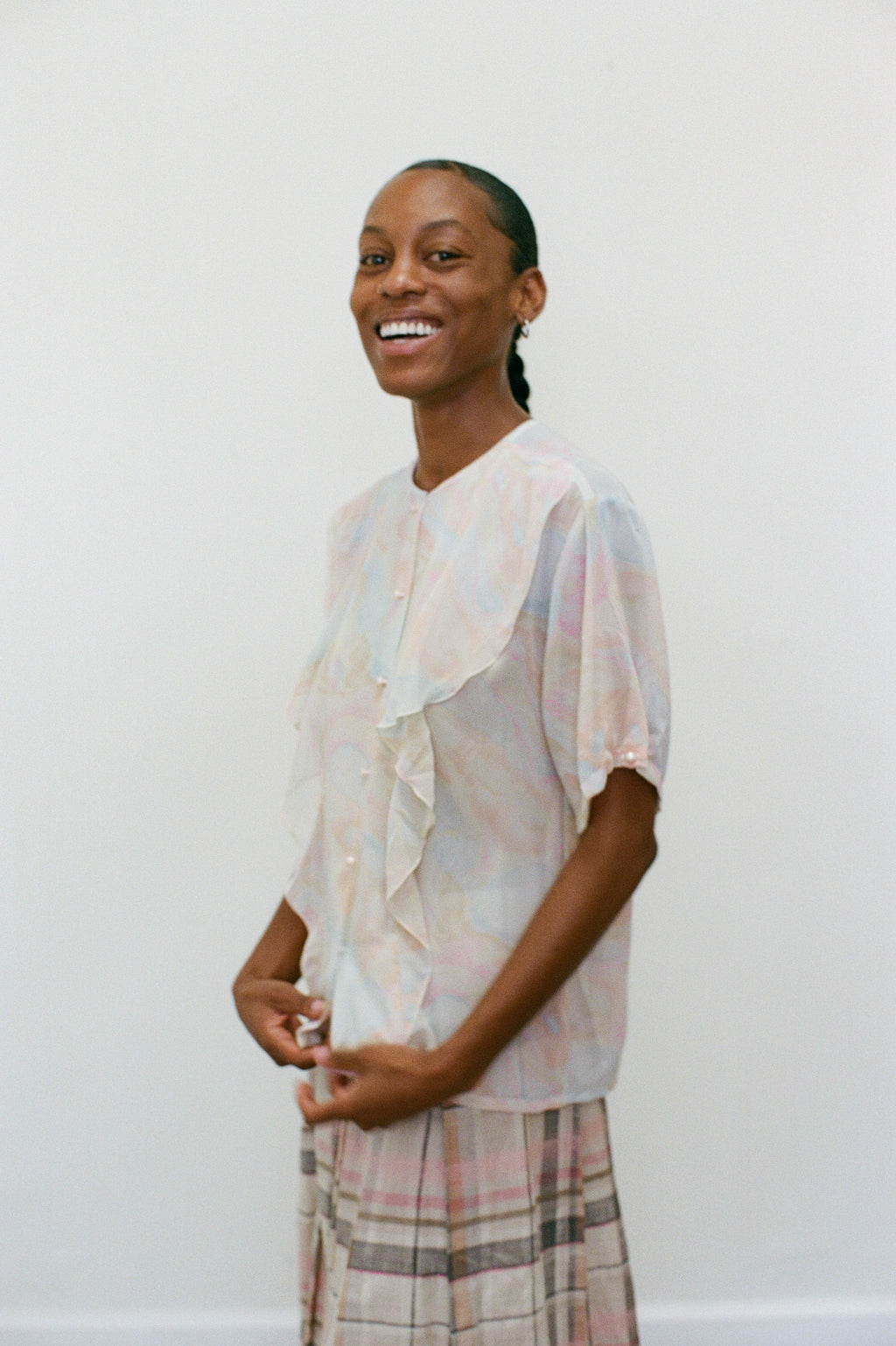 Pastel Watercolor Blouse