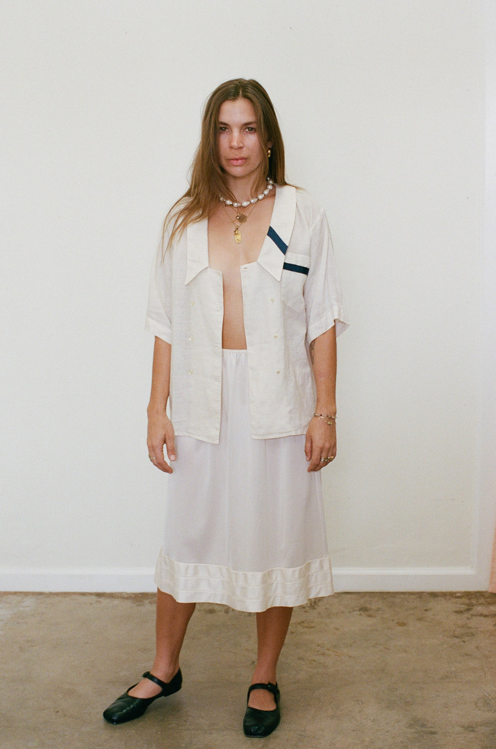 {Est.} 1970s Pierre Cardin Sailor Blouse