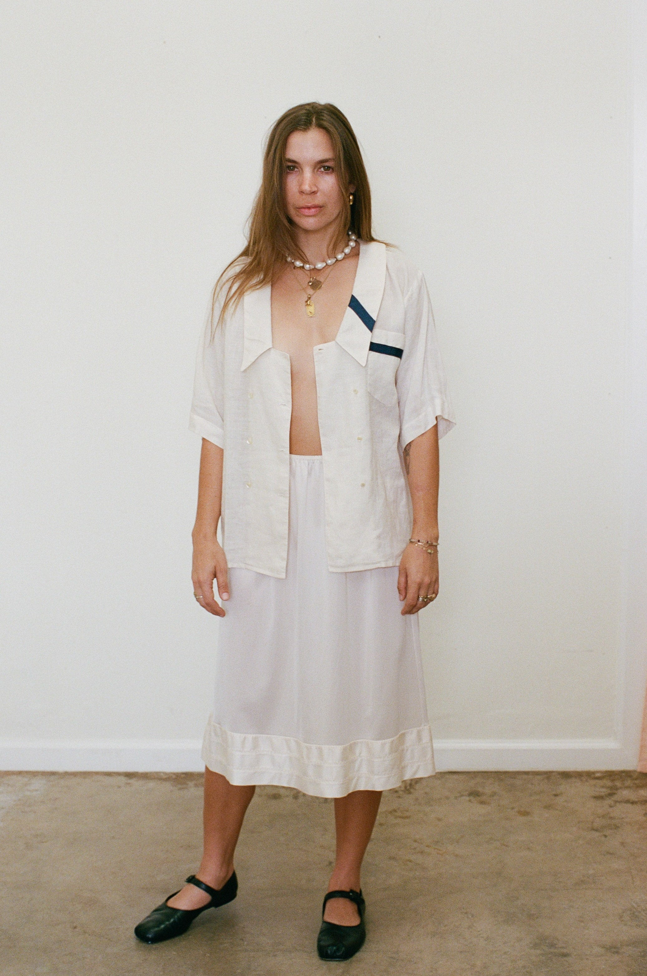 {Est.} 1970s Pierre Cardin Sailor Blouse