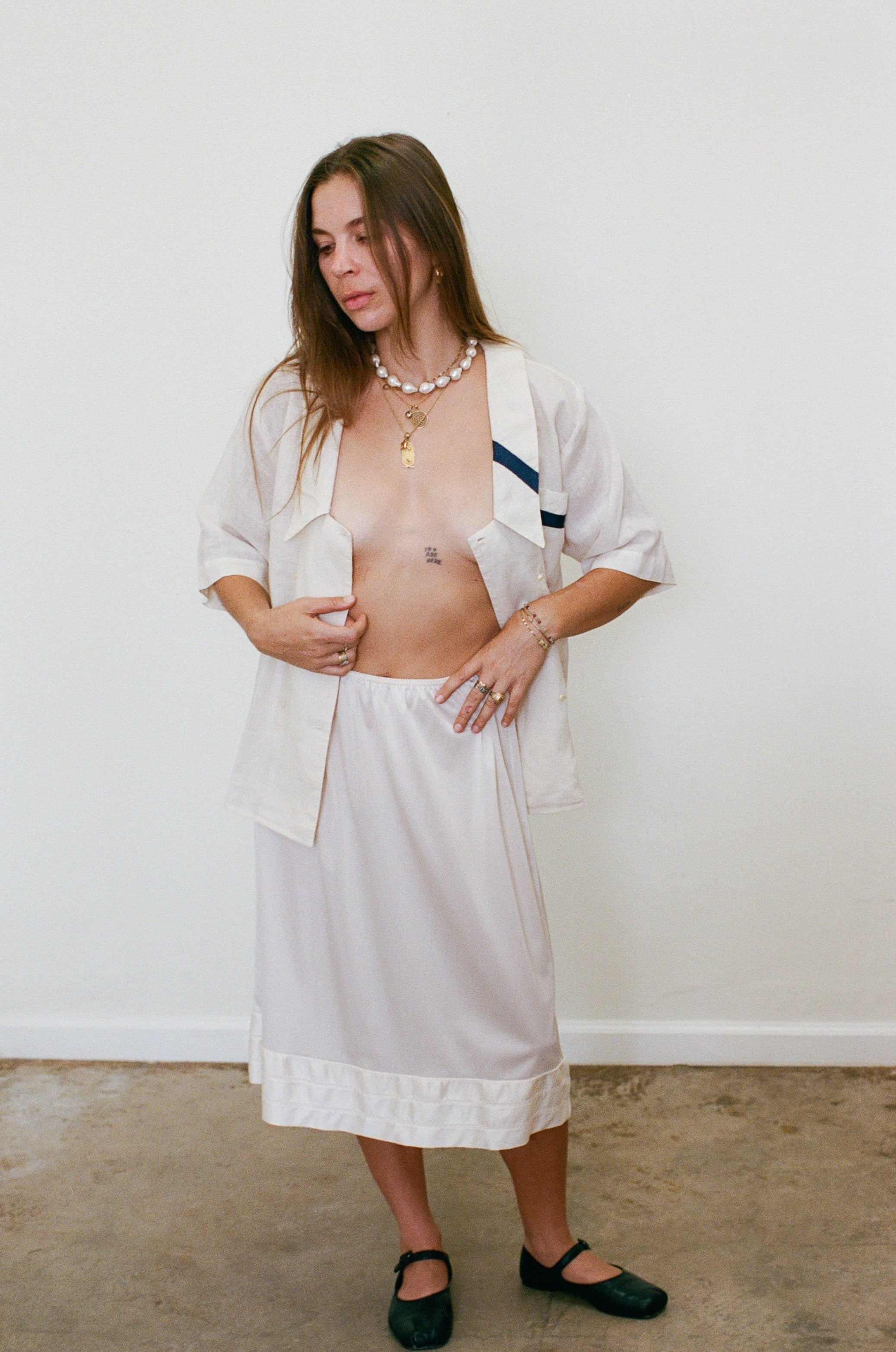 {Est.} 1970s Pierre Cardin Sailor Blouse