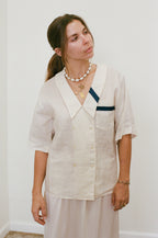 {Est.} 1970s Pierre Cardin Sailor Blouse