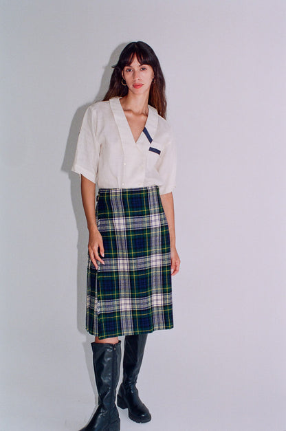 Est. 1960s Burberrys Wrap Skirt