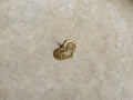 Est. 1970s Sterling & Brass Dove Pendant