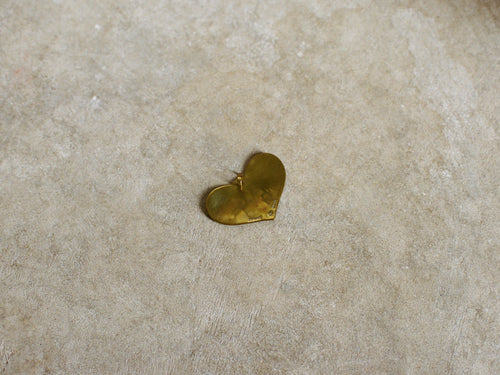 1970s Sterling & Brass Dove Pendant