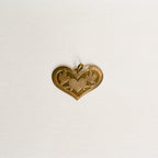 Est. 1970s Sterling & Brass Dove Pendant