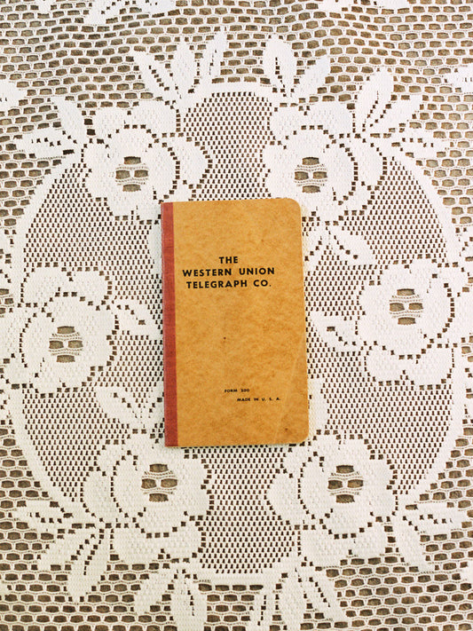 Est. 1950s The Western Union Telegraph Co. Notebook