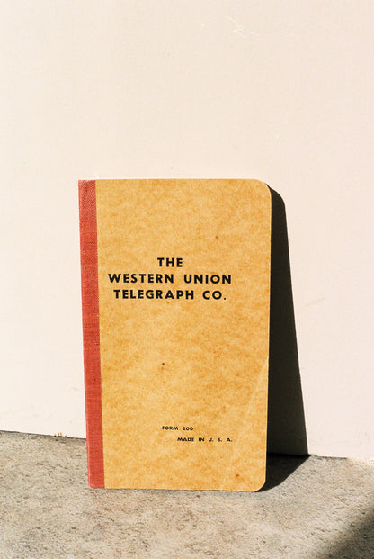 Est. 1950s The Western Union Telegraph Co. Notebook